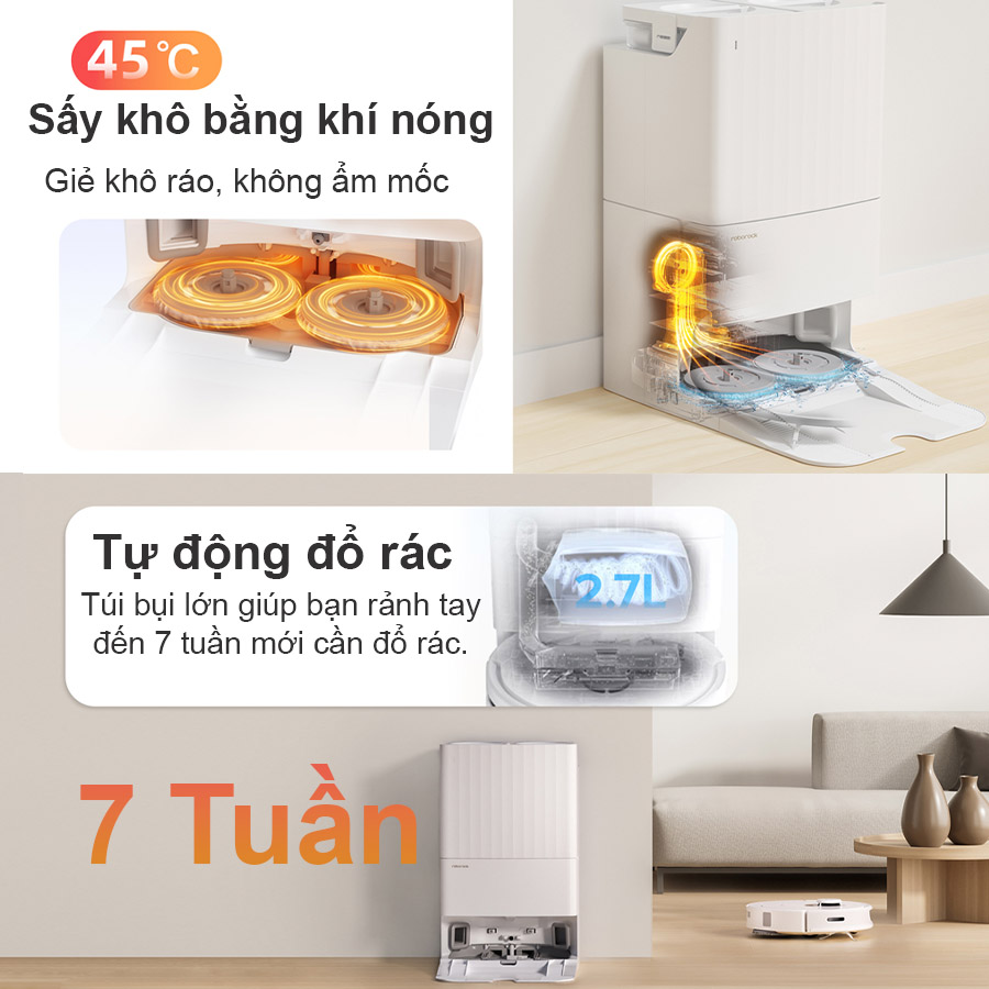 Robot hút bụi lau nhà Roborock